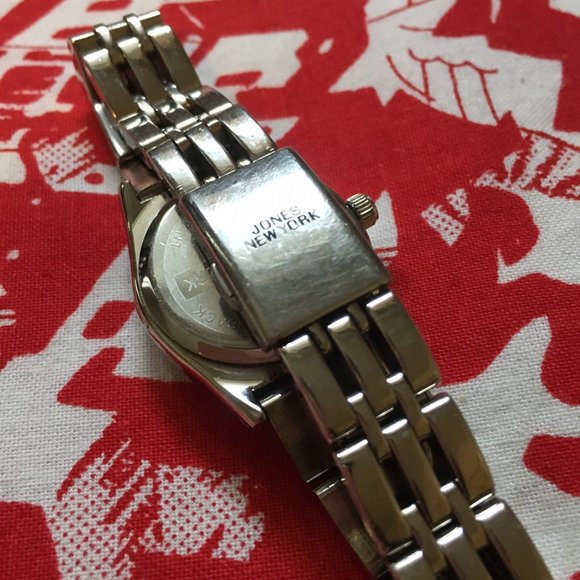 Y2K Vintage Jones New York Blue Face Wrist Watch - Picture 3 of 6